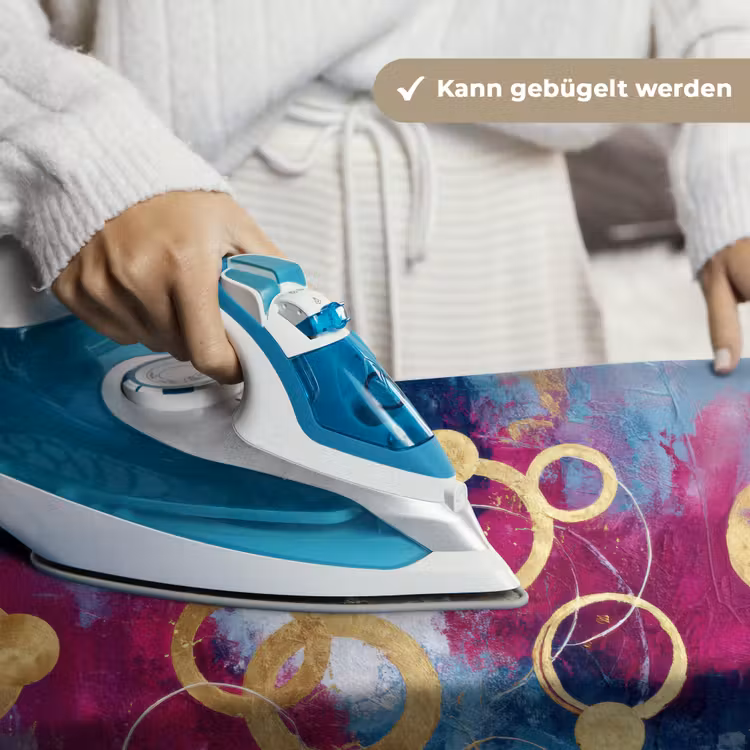 Cirkels - Goud - Abstract Wandkleed katoen klein -tsfeer9_DE