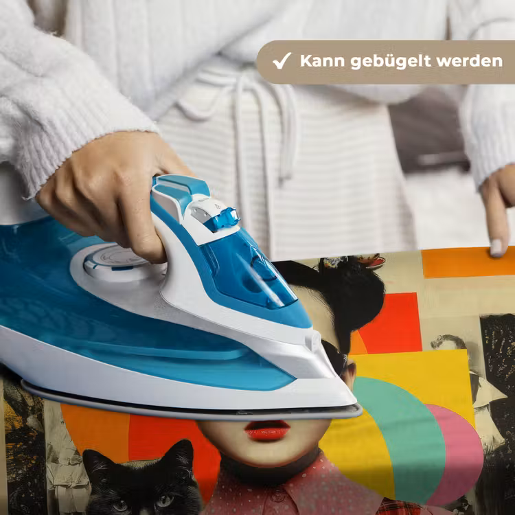 Meisje - Zonnebril - Kat - Retro Wandkleed katoen klein -tsfeer9_DE