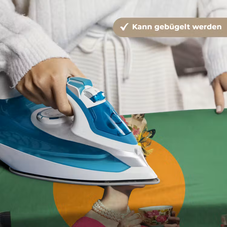 Retro - Vrouw - Stad - Zon Wandkleed katoen klein -tsfeer9_DE