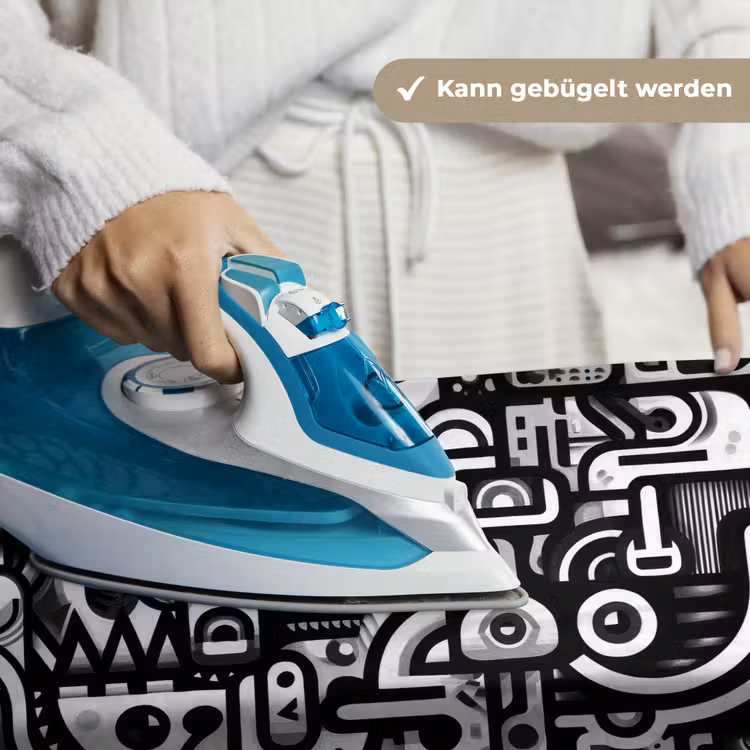 Symbolen - Abstract - Grafisch - Zwart Wandkleed katoen klein -tsfeer9_DE