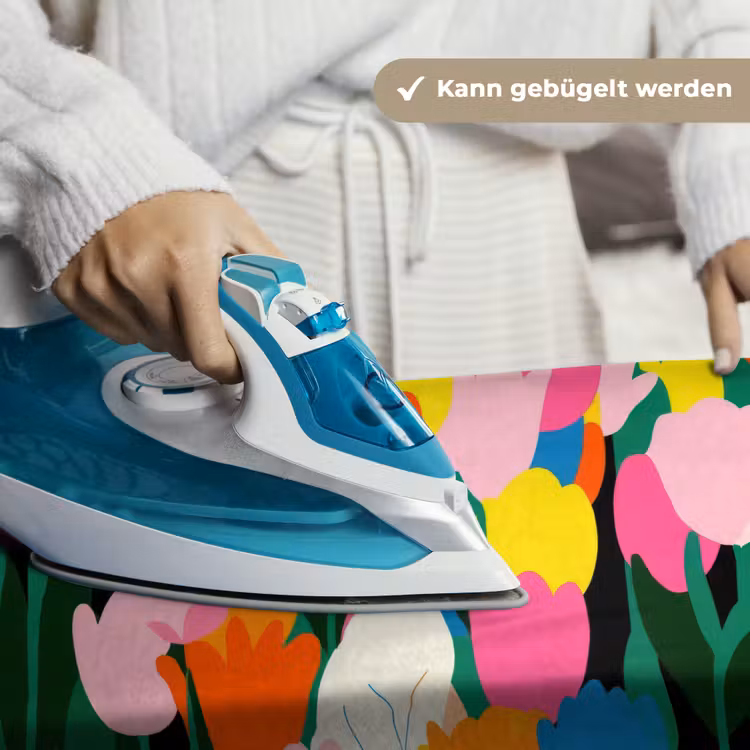 Tulpen - Kat - Kleurrijk Wandkleed katoen klein -tsfeer9_DE