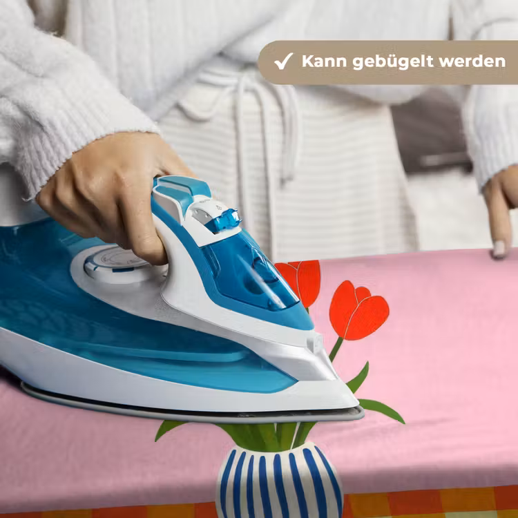 Tulpen - Roze - Vaas Wandkleed katoen klein -tsfeer9_DE