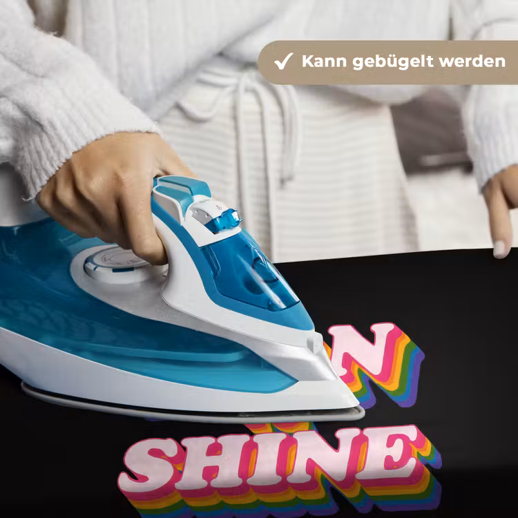 Quote - Regenboog - Roze - Zwart Wandkleed katoen klein -tsfeer9_DE