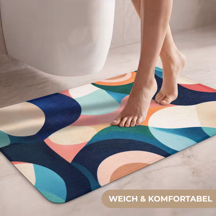 Abstract - Blauw - Roze WCmat middel -USP_ZachtDE