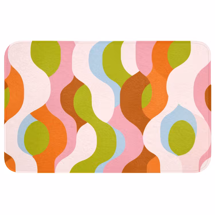 Abstract - Vormen - Roze WCmat middel -3d