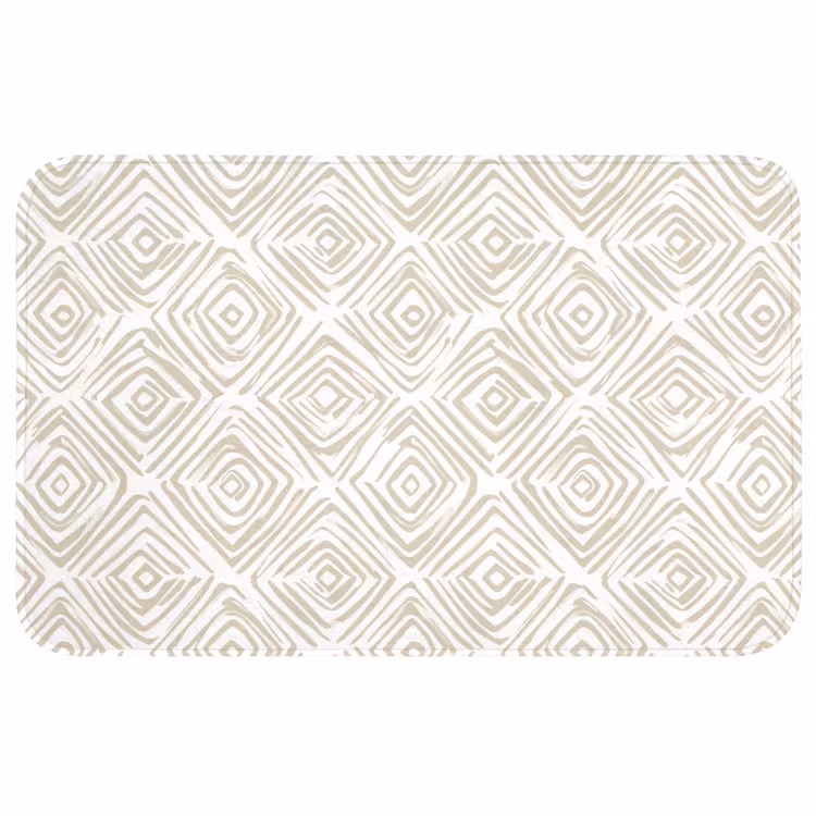 Abstract - Ruit - Beige WCmat middel 1009 -3d