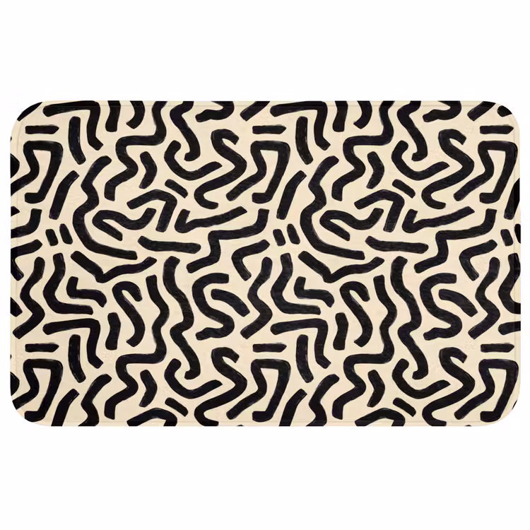 Abstract - Lijnen - Zwart WCmat middel 1009 -3d