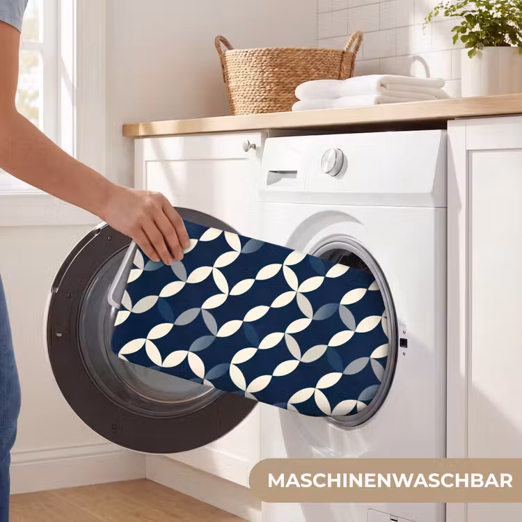 Abstract - Patroon - Blauw WCmat middel 1009 -USP_WasbaarDE