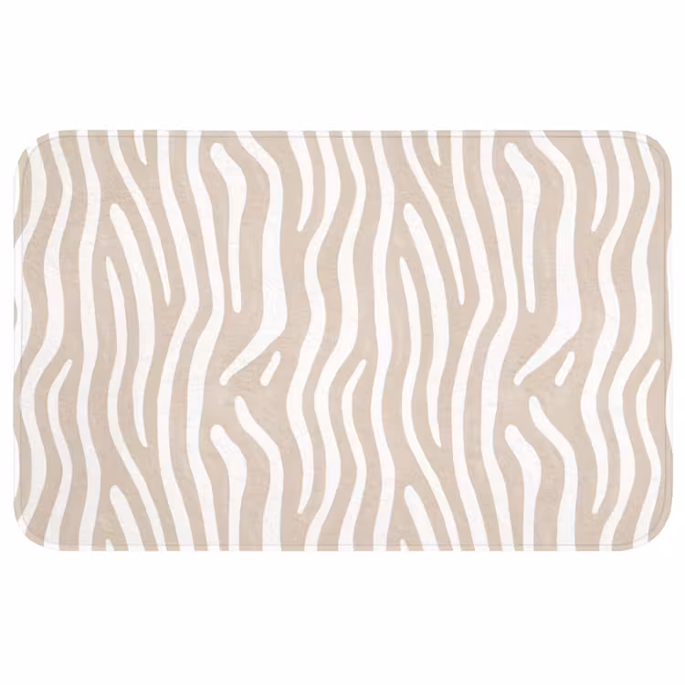 Abstract - Zebra - Beige WCmat middel 1009 -3d