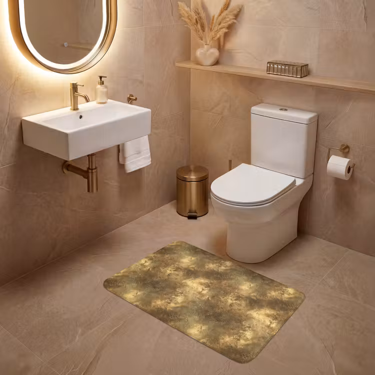 Antiek - Metaallook - Goud WCmat middel 1009 -sfeer3