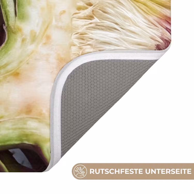 WC Vorleger - Artischocke – aufgeschnitten – Essen - Artisjok - Doorgesneden - Eten WCmat U-uitsnede middel