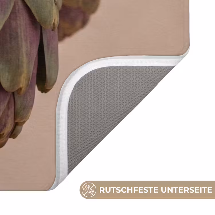 WC Vorleger - Artischocken – Hängend – Gemüse - Artisjokken - Hangend - Groenten WCmat U-uitsnede middel