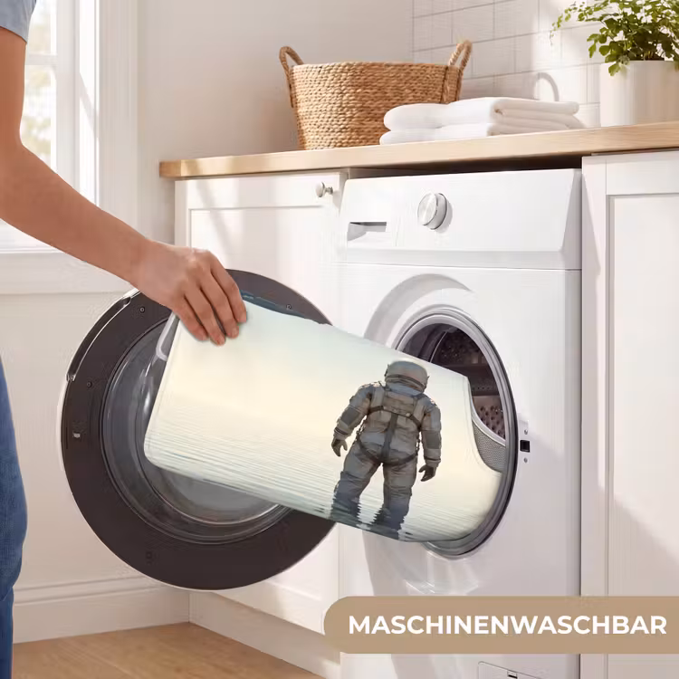 WC Vorleger - Astronaut – Wal – Fantasie - Ruimtevaarder - Walvis - Fantasie WCmat U-uitsnede middel