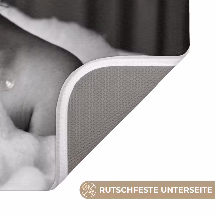 Bad - Bubbels - Zwart - Wit WCmat middel -USP_AntislipDE