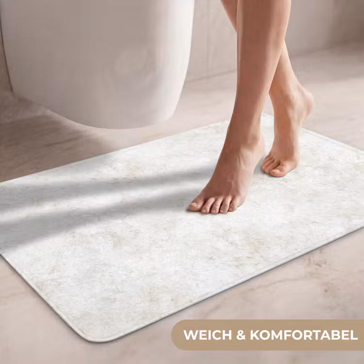 Beige - Marmer - Aders WCmat middel 1009 -USP_ZachtDE
