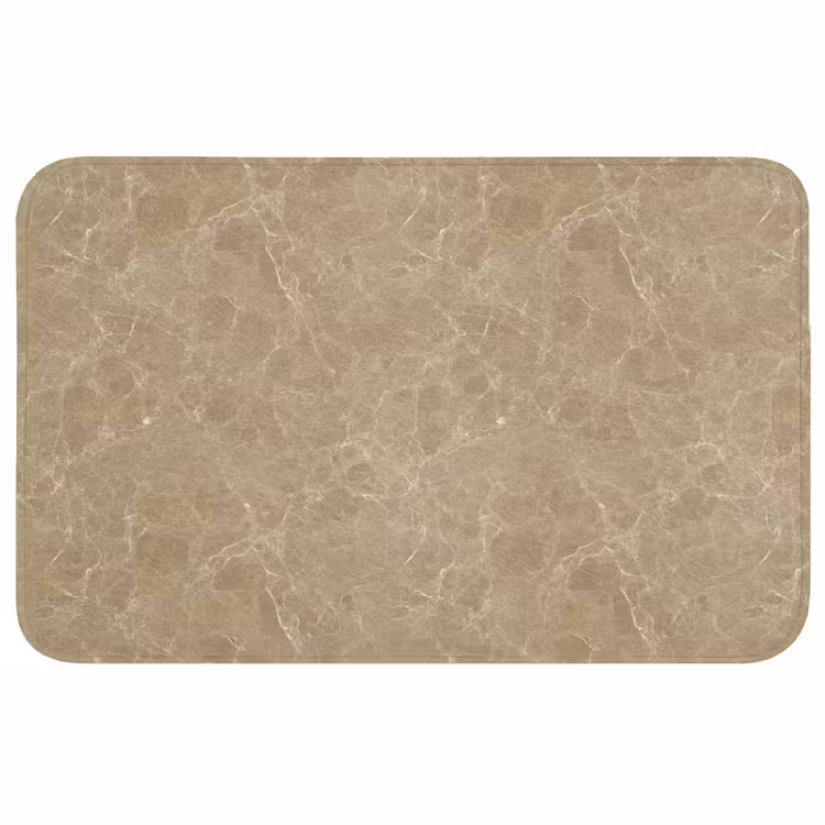 Beige - Marmer - Witte aders WCmat middel 1009 -3d