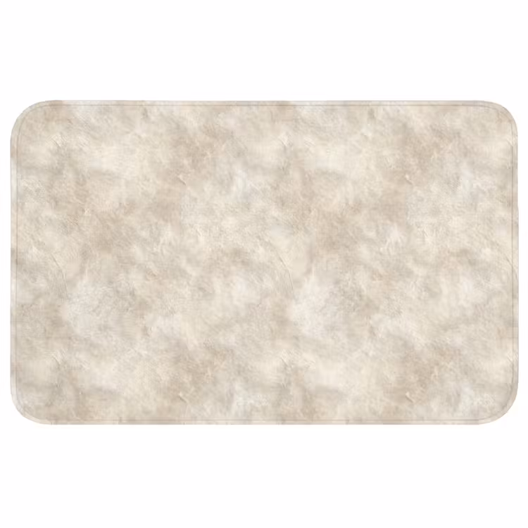 Beige - Reliëfstructuur - Natuursteen WCmat middel 1009 -3d