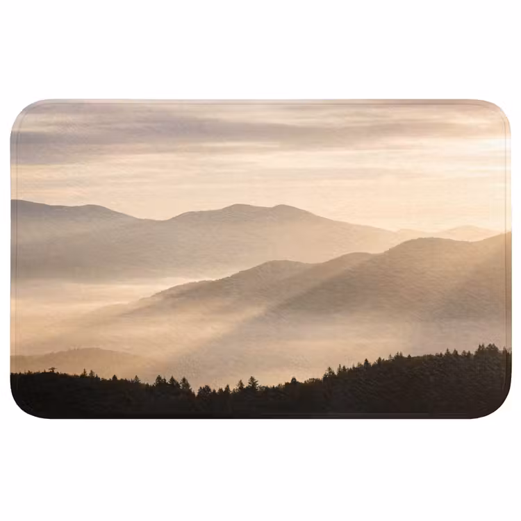 Bergen - Mist - Zonnestralen WCmat middel -3d