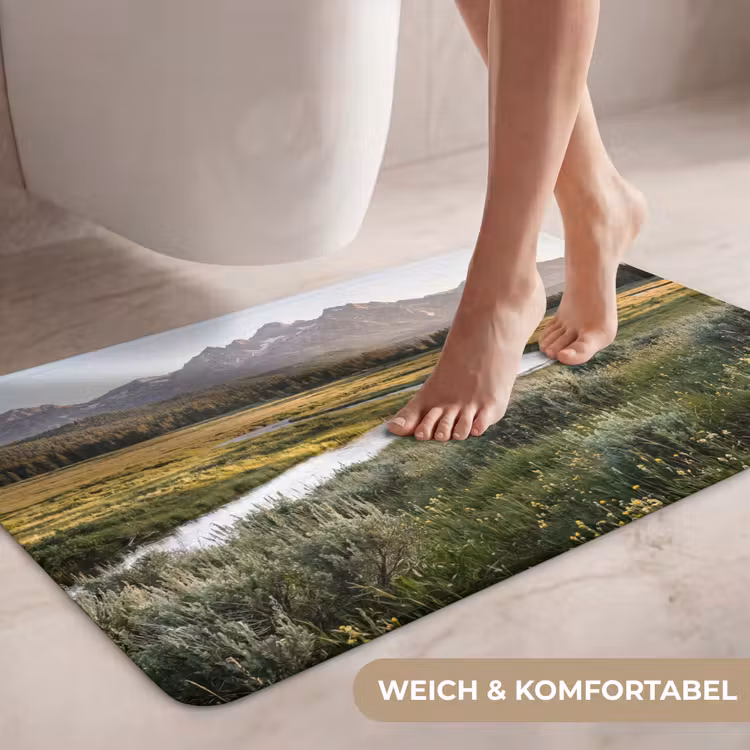 Berglandschap - Rivier - Bos WCmat middel -USP_ZachtDE