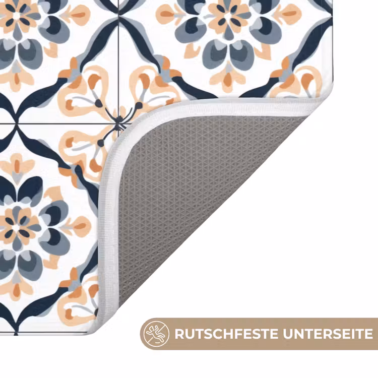 Bladvorm - Patroon - Kleurrijk WCmat middel 1009 -USP_AntislipDE