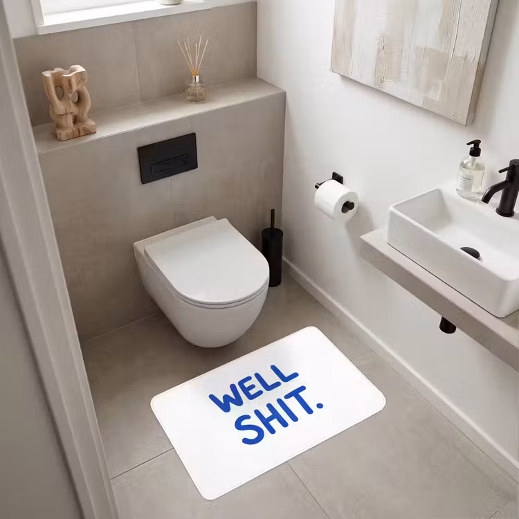 Blauw - Quote - Wit WCmat middel -sfeer1