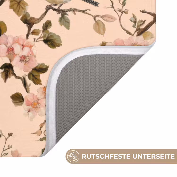 Bloesem - Koolmees - Roze WCmat middel 1009 -USP_AntislipDE