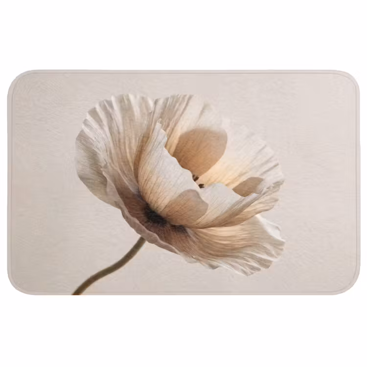 Bloem - Beige - Crème WCmat middel -3d