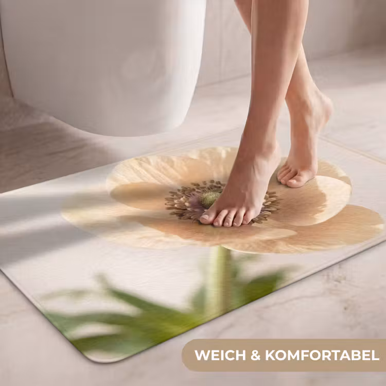 Bloem - Minimalistisch - Groen WCmat middel -USP_ZachtDE