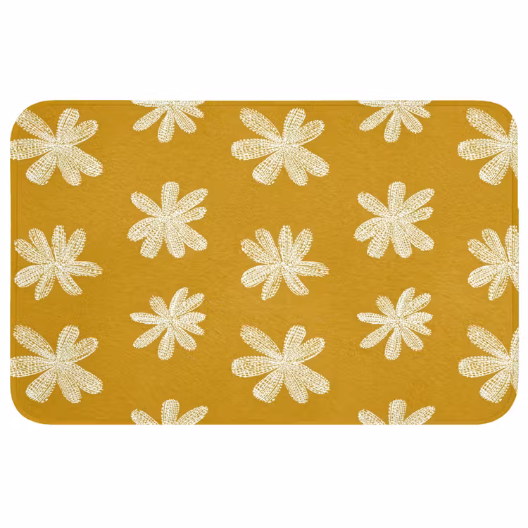 Bloem - Speels - Okergeel WCmat middel 1009 -3d