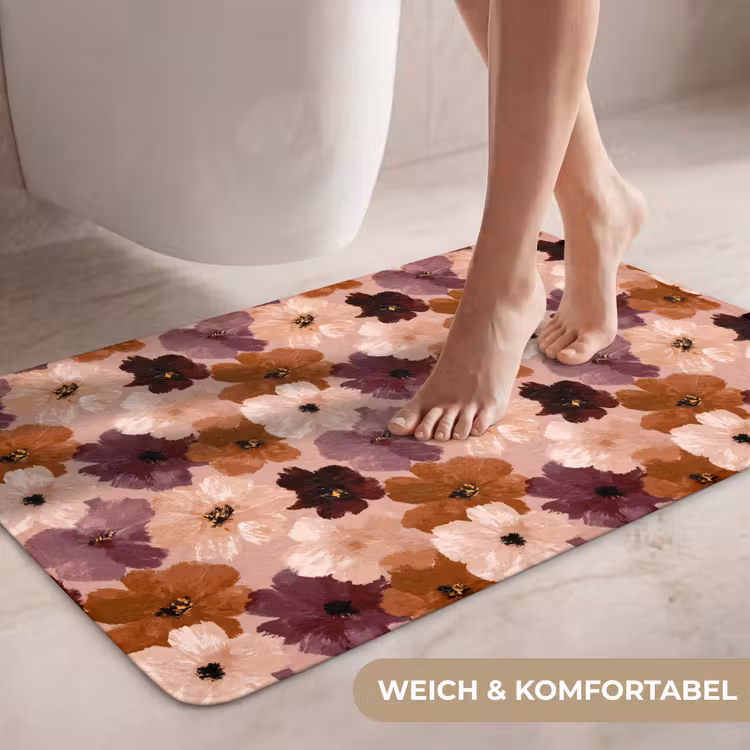 Bloemen - Abstract - Aardetinten WCmat middel 1009 -USP_ZachtDE
