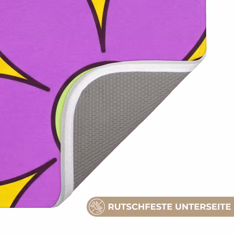 Bloemen - Illustratie - Kleurrijk WCmat middel -USP_AntislipDE