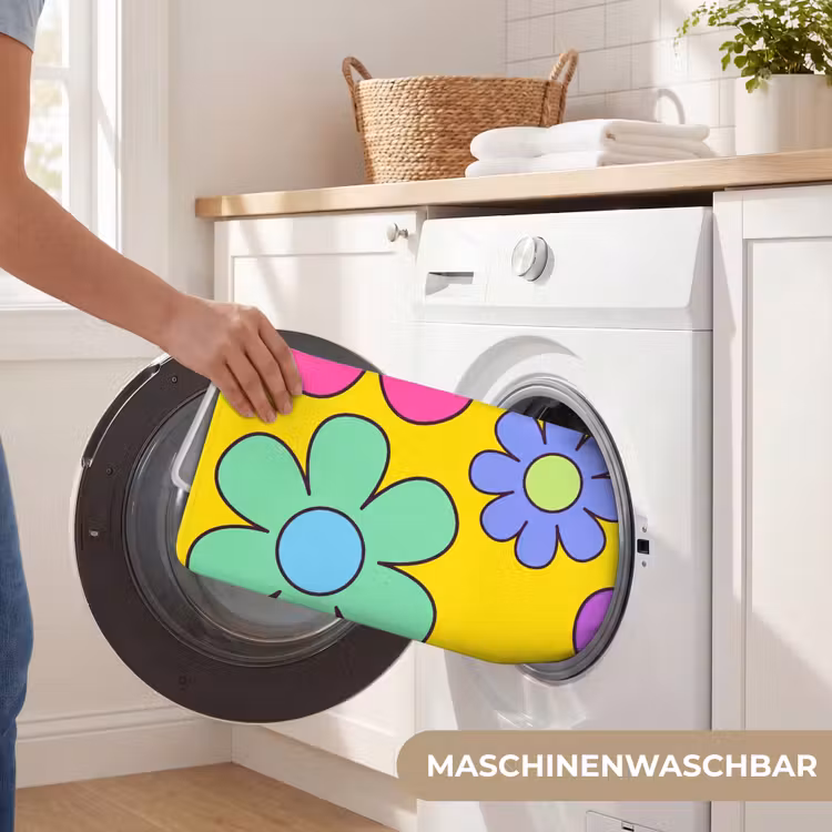 Bloemen - Illustratie - Kleurrijk WCmat middel -USP_WasbaarDE