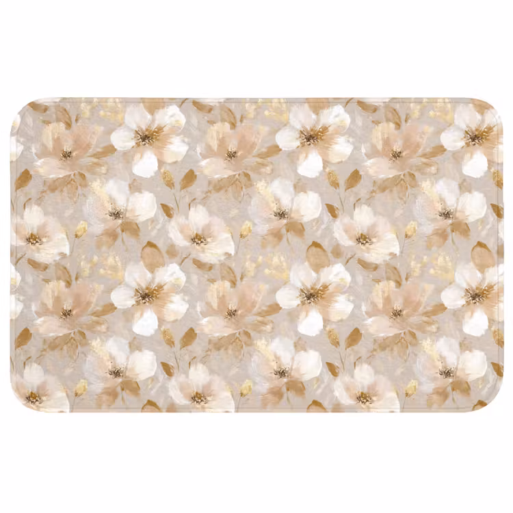 Bloemen - artistiek - Goud WCmat middel 1009 -3d
