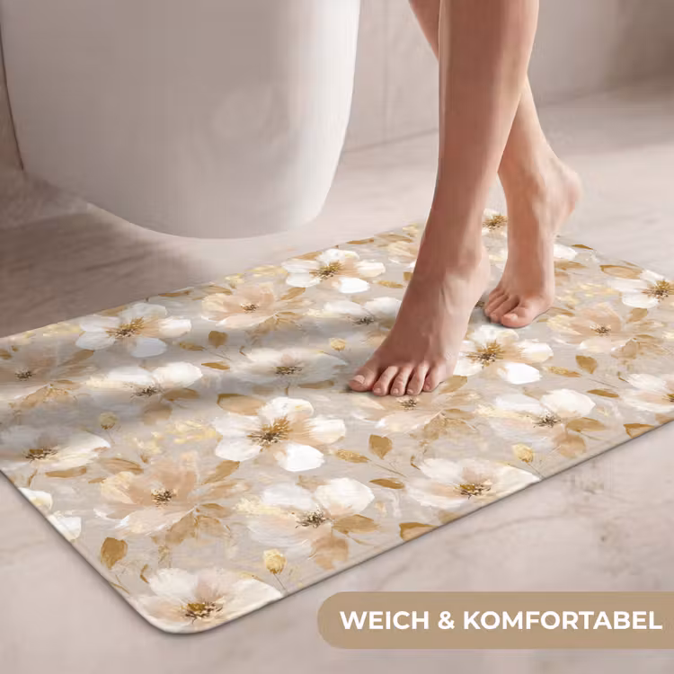 Bloemen - artistiek - Goud WCmat middel 1009 -USP_ZachtDE