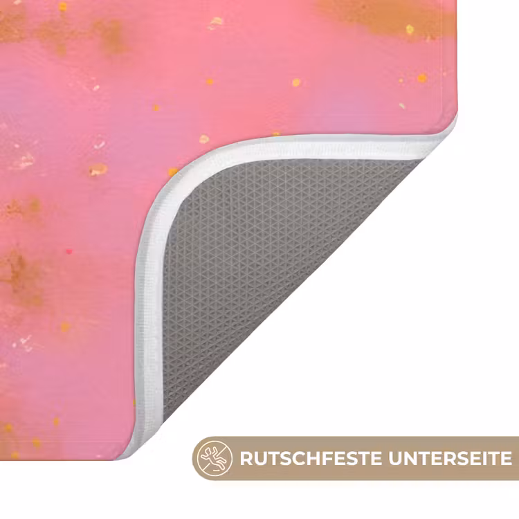 Bloemenweide - Heuvels - Silhouet - Roze WCmat middel -USP_AntislipDE