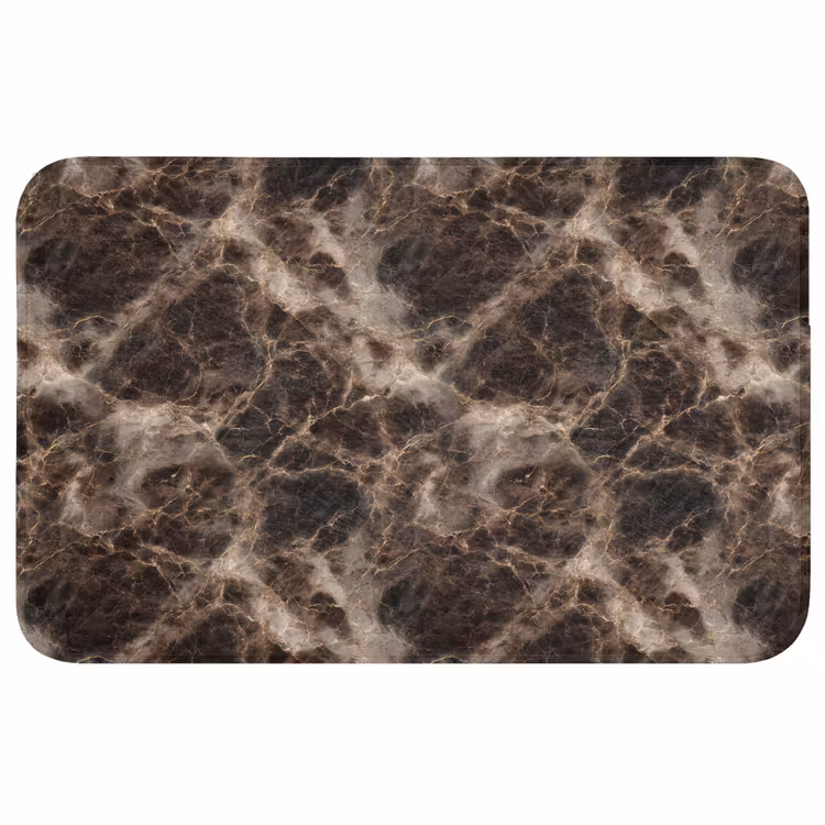 Bruin - Goud - Marmer WCmat middel 1009 -3d