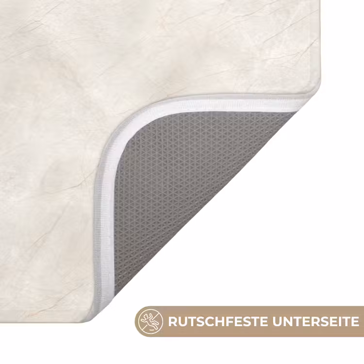 Crèmebeige - Marmer - Aders WCmat middel 1009 -USP_AntislipDE