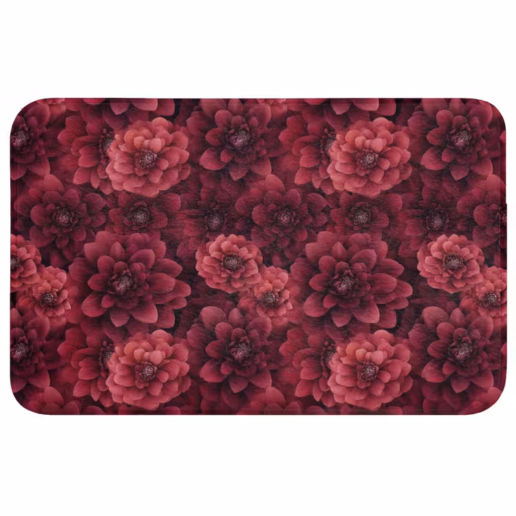 Dahlias - Bloemen - Rood WCmat middel 1009 -3d