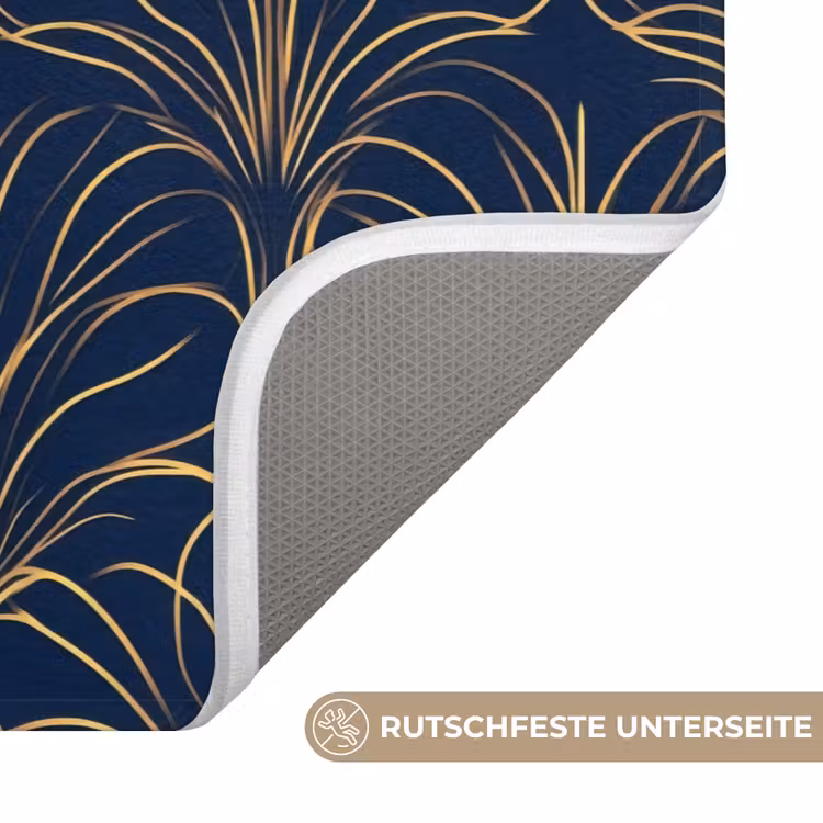 Deco - Waaier - Blauw WCmat middel 1009 -USP_AntislipDE