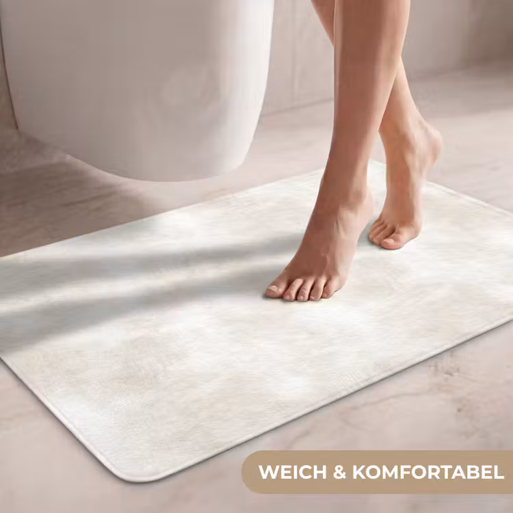 Subtiel - Structuur - Beige WCmat middel 1009 -USP_ZachtDE