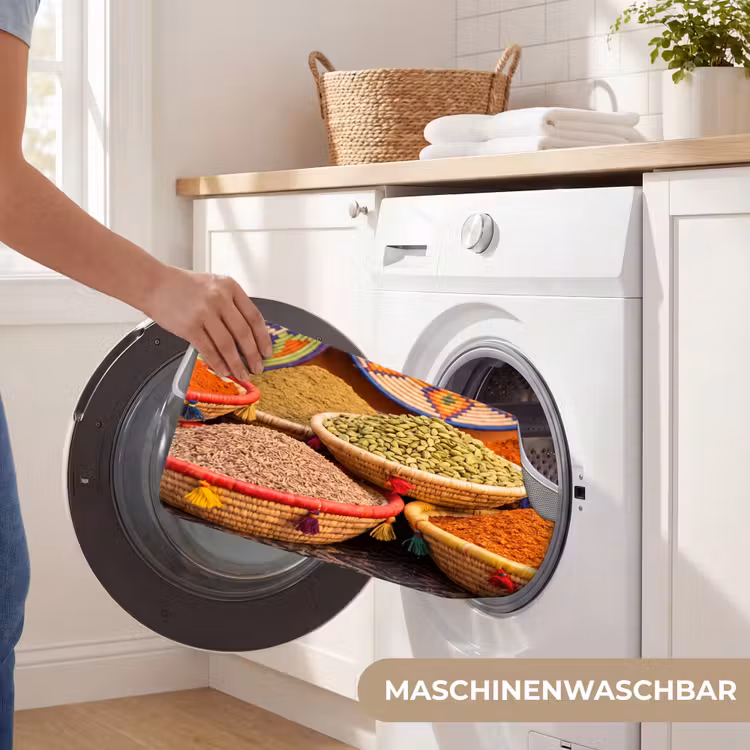 WC Vorleger - Essen – Farbenfroh – Kultur - Eten - Kleurrijk - Cultuur WCmat U-uitsnede middel
