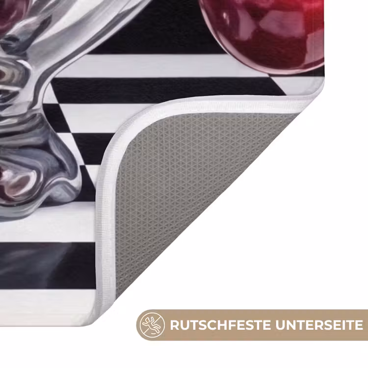 WC Vorleger - Essen – Kirschen – Rot - Eten - Kersen - Rood WCmat U-uitsnede middel