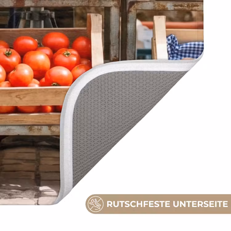WC Vorleger - Essen – Markt – Frisch - Eten - Markt - Vers WCmat U-uitsnede middel