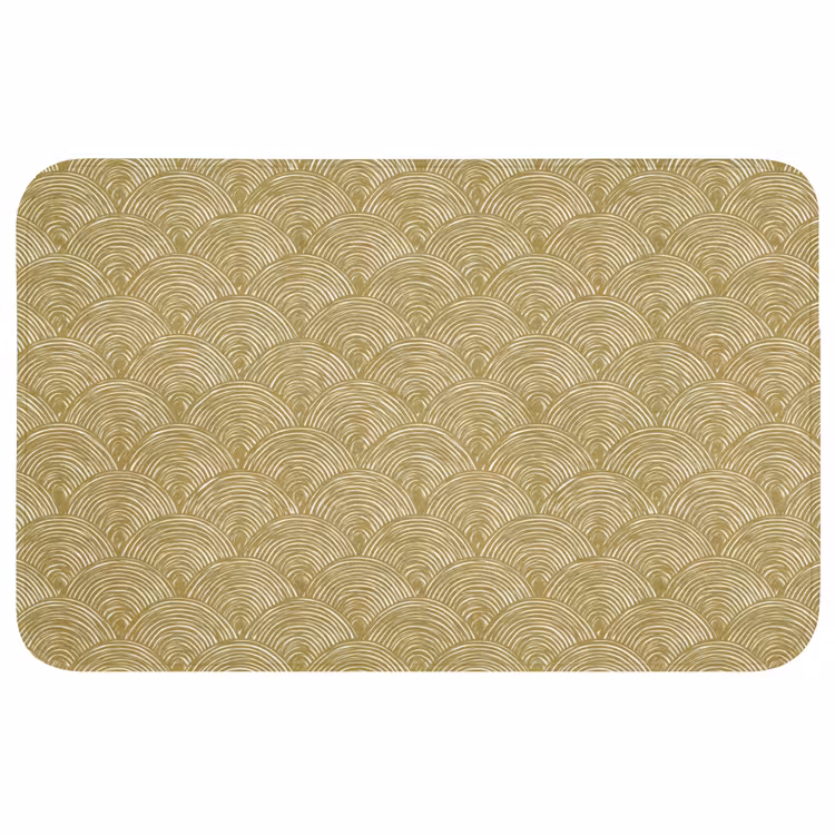 Waaier - Geometrisch - Groen WCmat middel 1009 -3d
