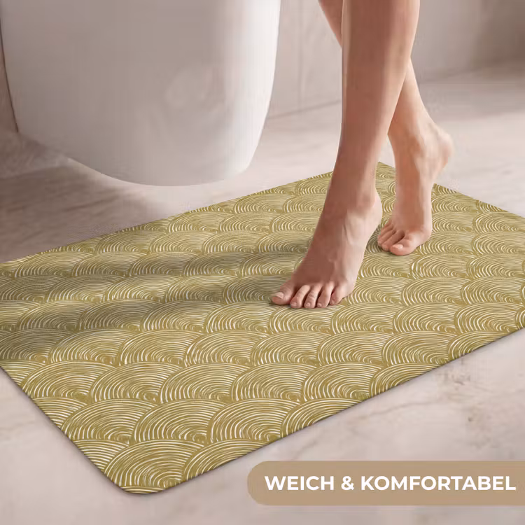 Waaier - Geometrisch - Groen WCmat middel 1009 -USP_ZachtDE