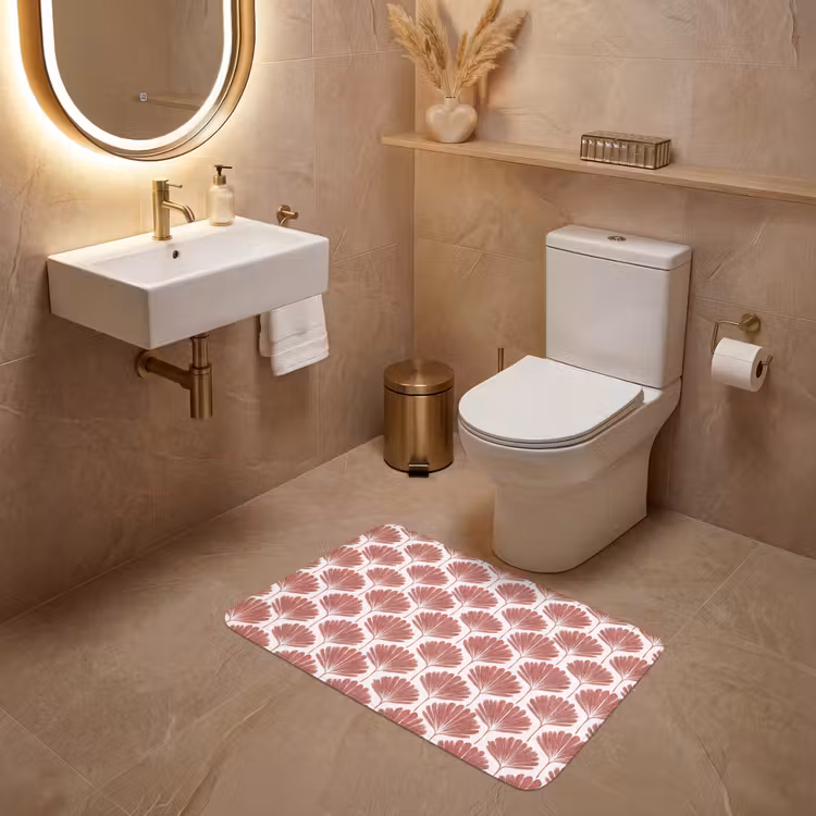Waaier - Motief - Terra WCmat middel 1009 -sfeer3