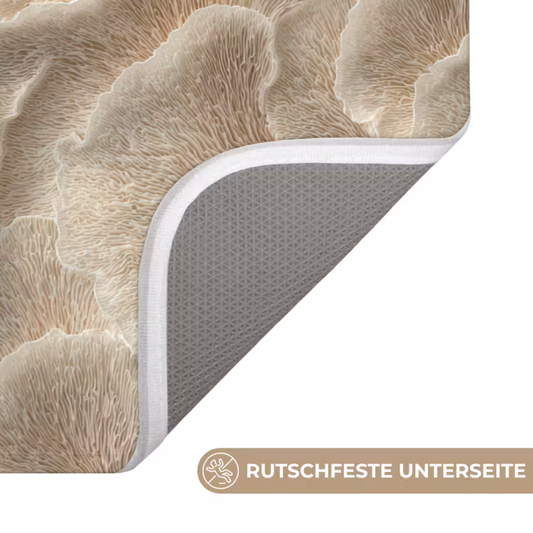 Waaierstructuren - Beige - Vezeltextuur WCmat middel 1009 -USP_AntislipDE