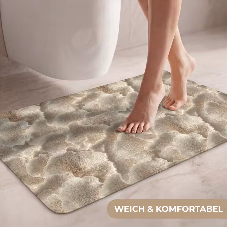 Waaierstructuren - Beige - Vezeltextuur WCmat middel 1009 -USP_ZachtDE