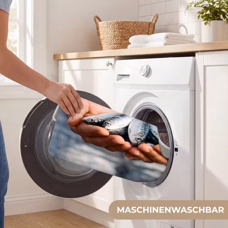 WC Vorleger - Fisch – Hände – Natur - Vis - Handen - Natuur WCmat U-uitsnede middel