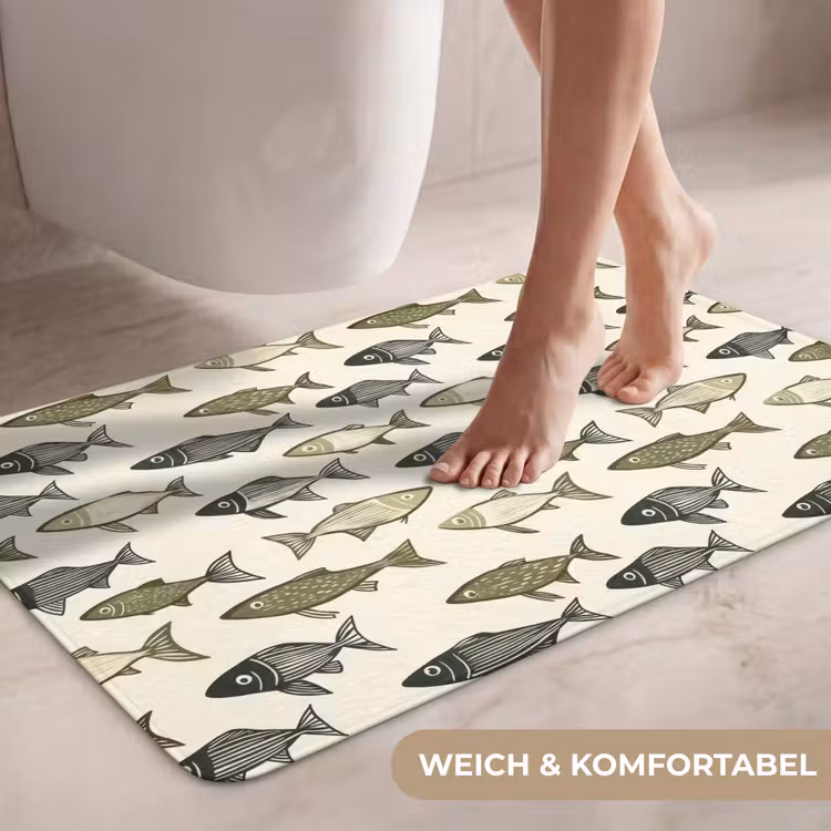 Vissen - Klassiek - Groen WCmat middel 1009 -USP_ZachtDE